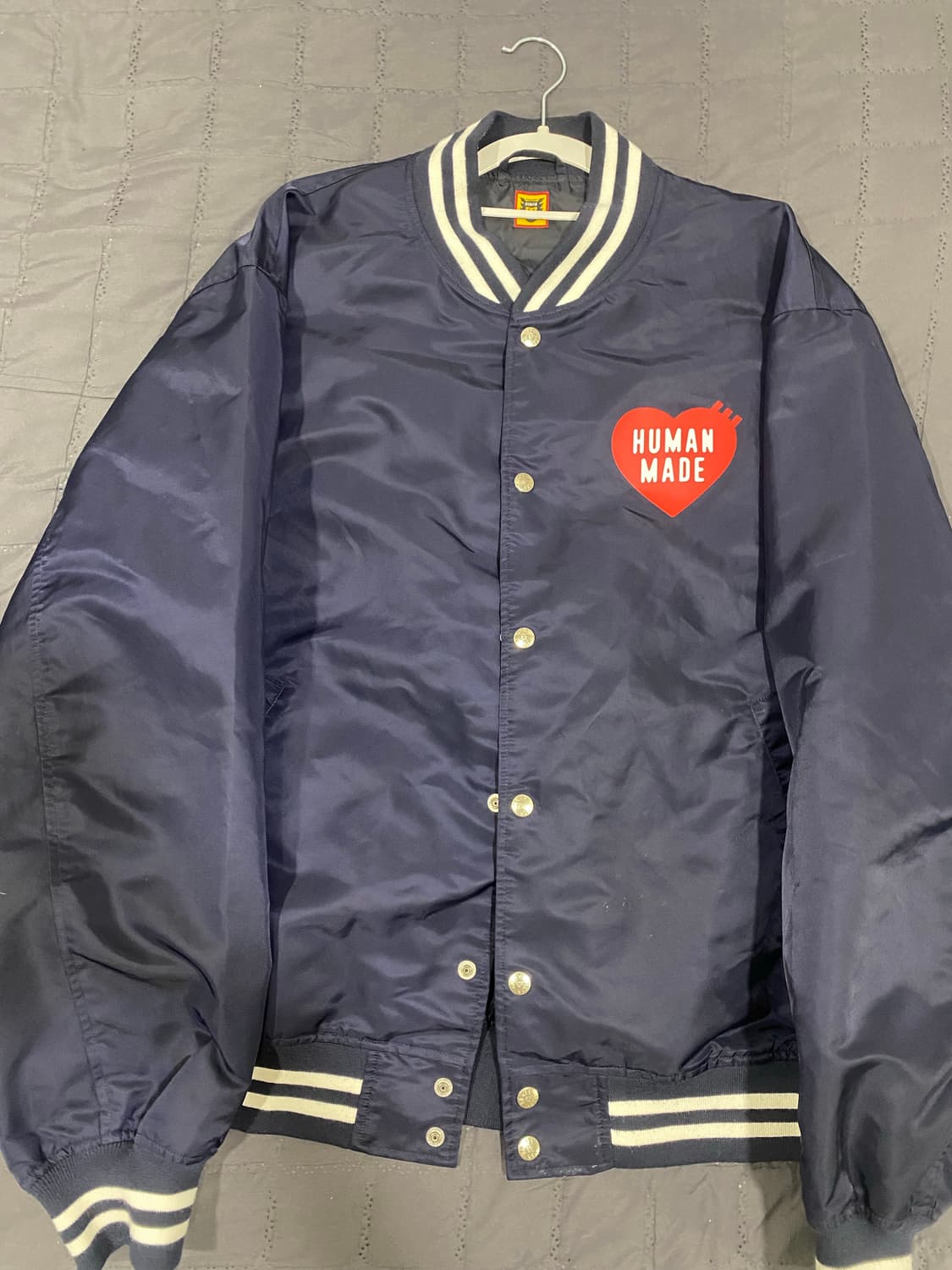 (xl) 휴먼메이드 나일론 스타디움 자켓 네이비 상품이미지1