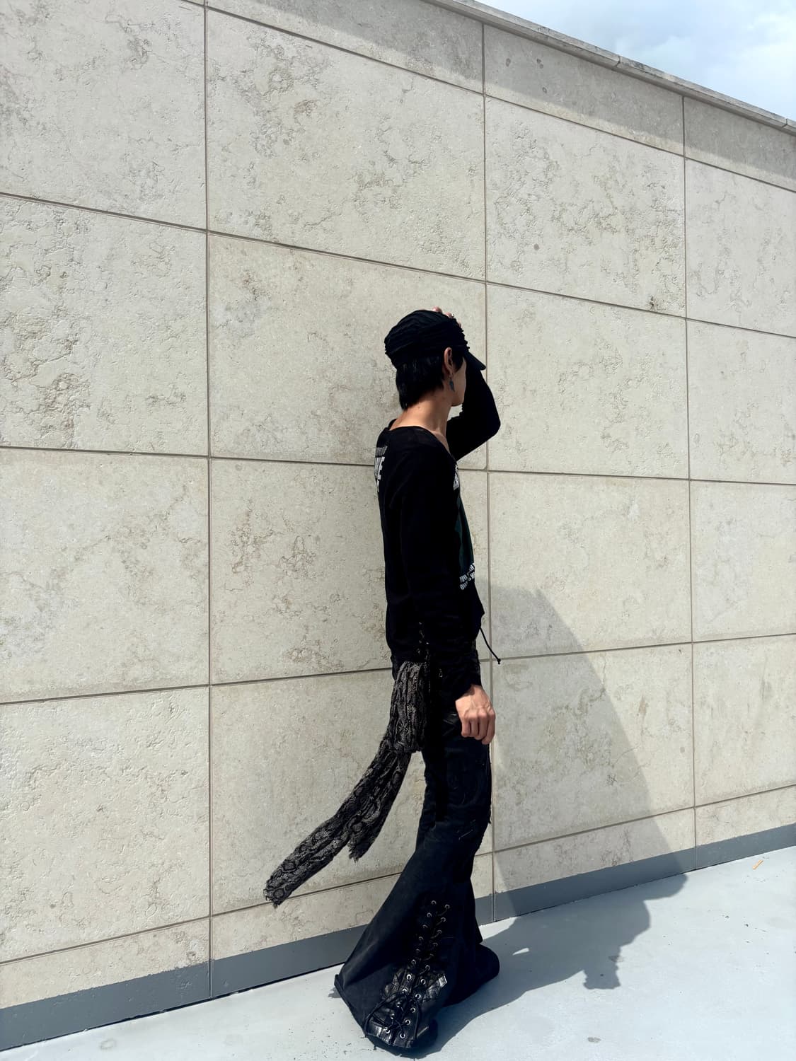 “PLG” Y2K Mood Eyelet Detail Sleeve 상품이미지4