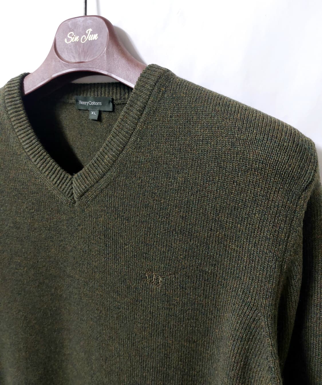 헨리코튼 울100% 니트 105~110 상품이미지2