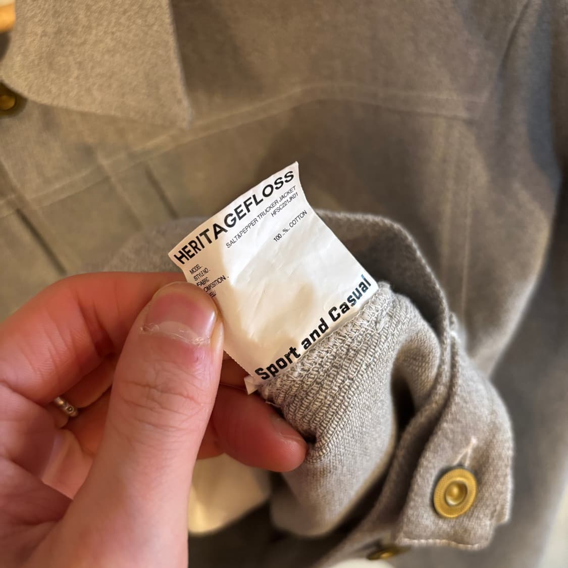 heritagefloss salt papper trucker jacket 상품이미지3