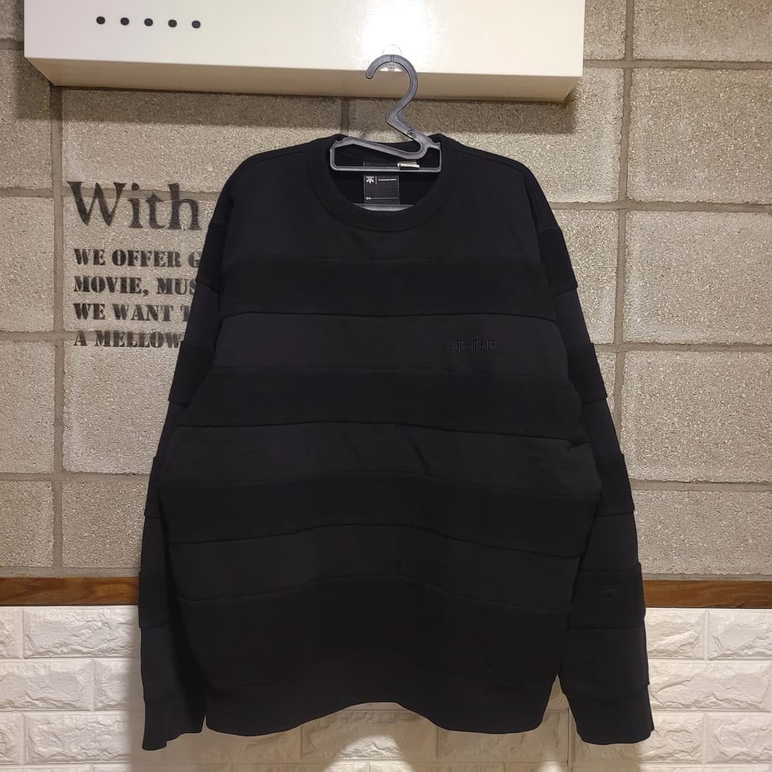 아디다스 X 알렉산더왕 인아웃 맨투맨 2XL 상품이미지1