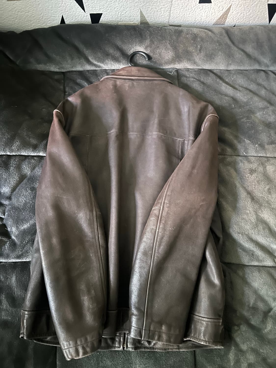90s Lee 소가죽 레더자켓 Brown 상품이미지4