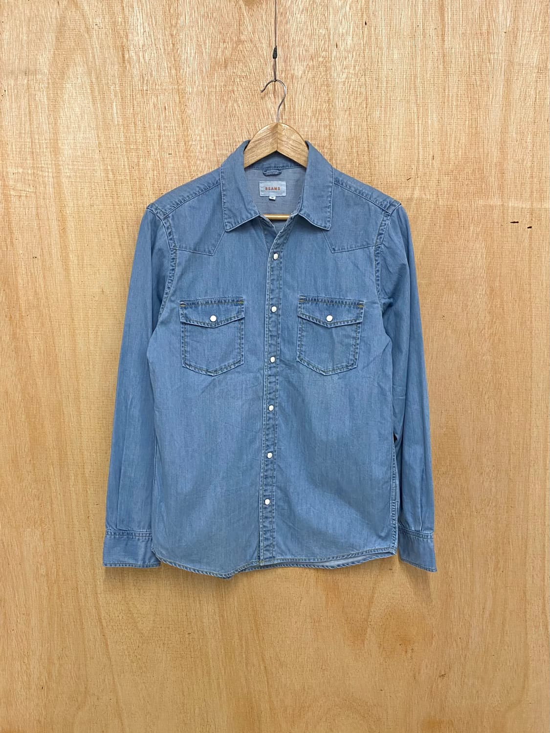 BEAMS denim western shirts 빔즈 데님 웨스턴 셔츠 상품이미지1