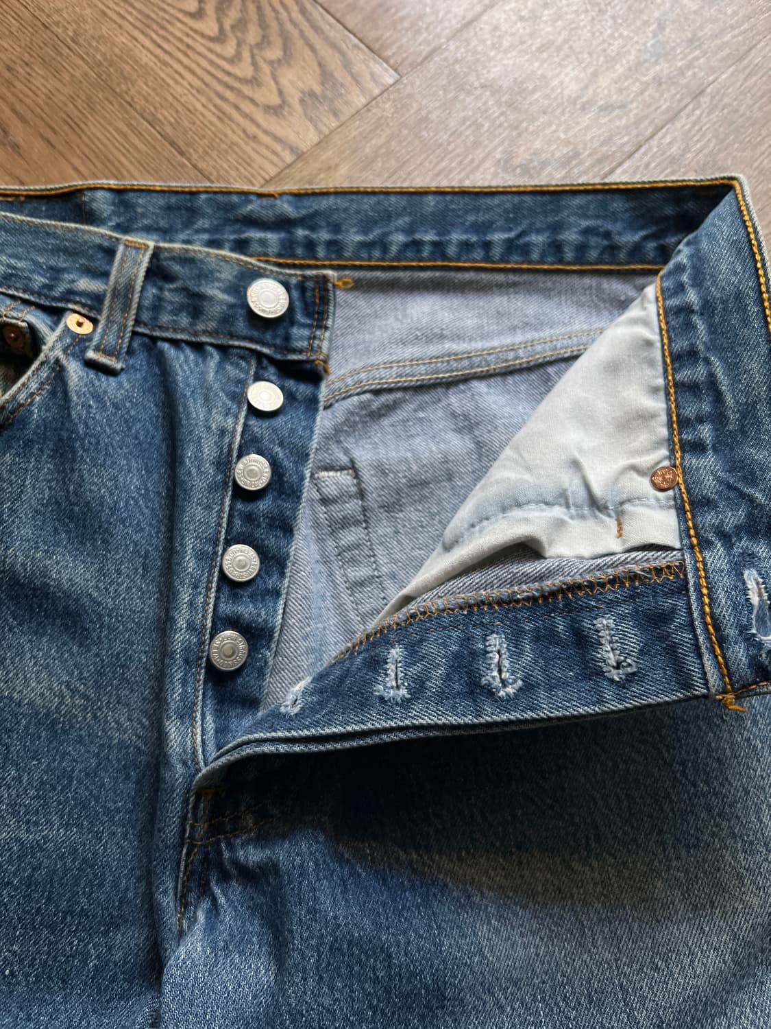 [32]90's 리바이스 501XX USA Made 데님 팬츠 S37 상품이미지3