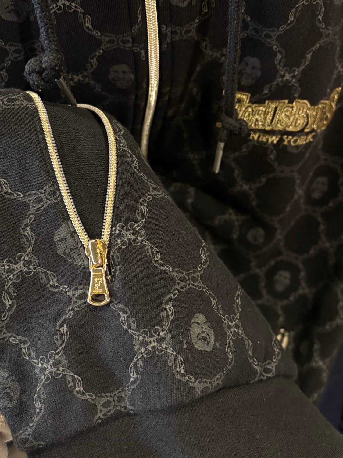 FUBU 빈티지 패턴 후드집업 상품이미지5