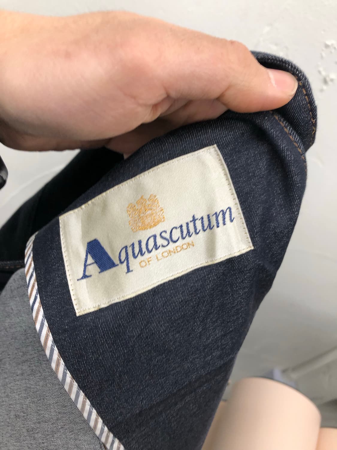 아쿠아스큐텀 일본 생산 데님 블레이저 상품이미지4
