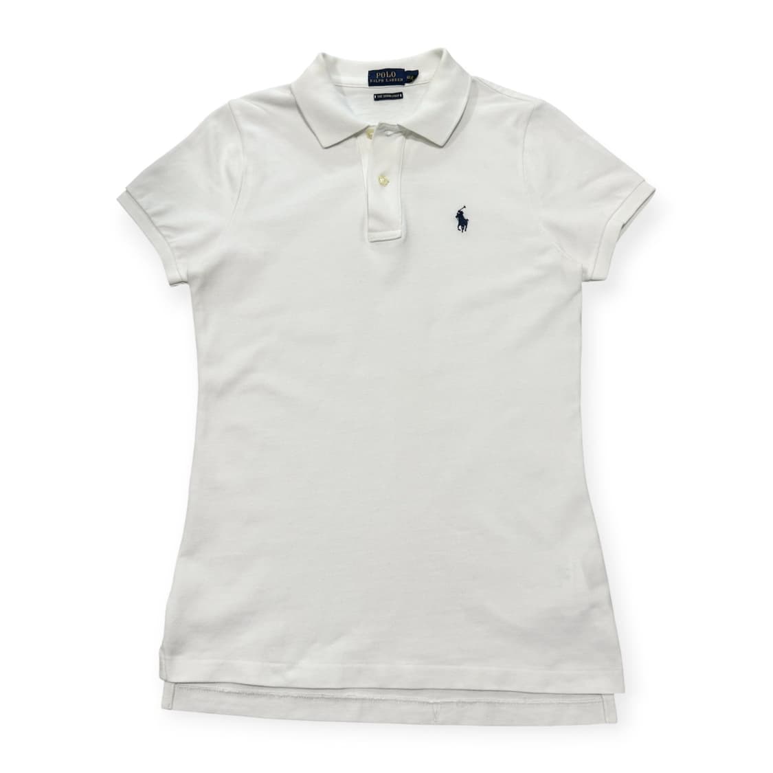 폴로 랄프로렌 화이트 스키니핏 카라티  상품이미지1