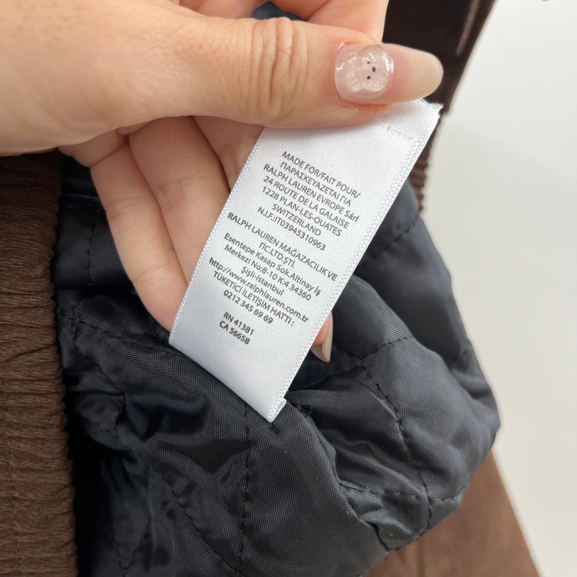 폴로 랄프로렌 브라운 누빔안감 스웨이드 자켓 상품이미지9