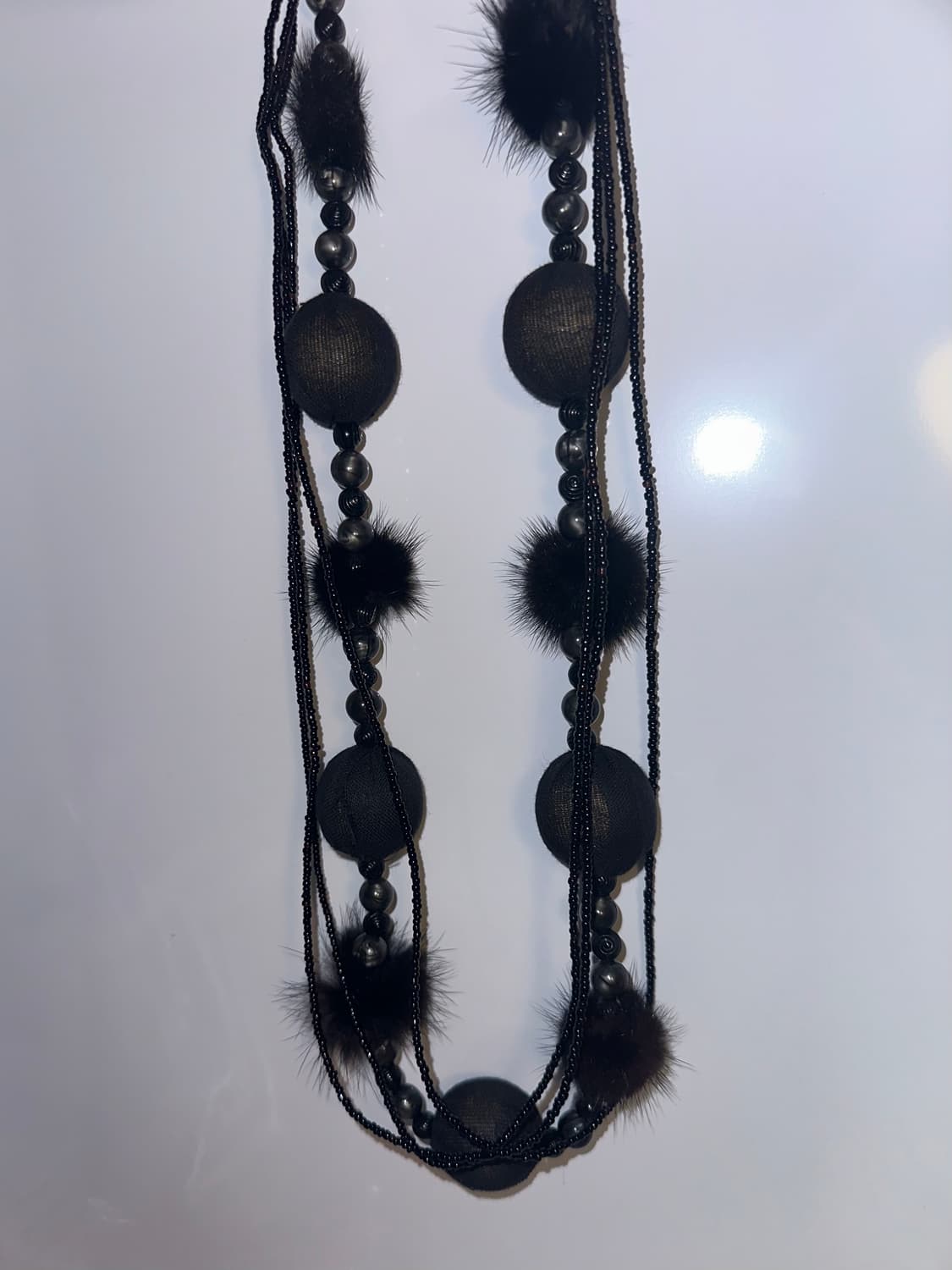 Y2K / PUNK 와투케 펑크 긱시크 레이어드 퍼 레테 목걸이 상품이미지4