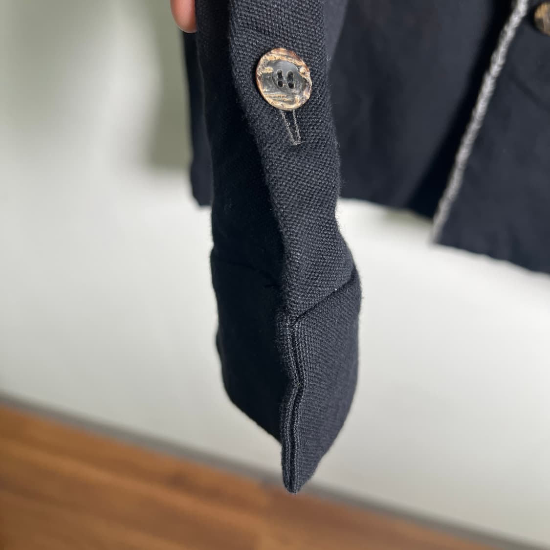 wjk 블랙 컷오프 블레이저 자켓 M 상품이미지6