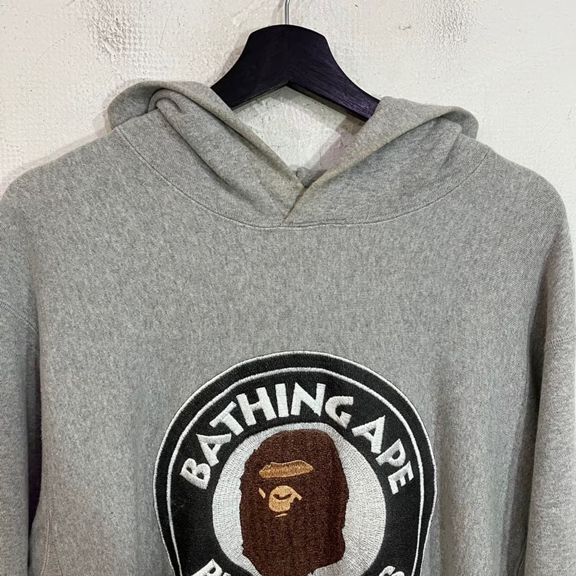 베이프 올드스쿨 리버스위브 후드티 상품이미지4