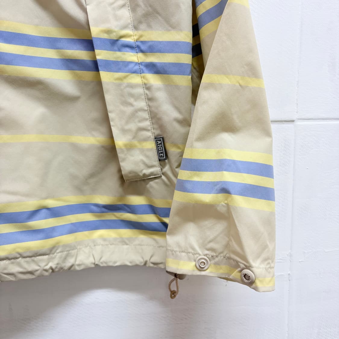 AIGLE 에이글 파스텔 스트라이프 바람막이 JPN 상품이미지4