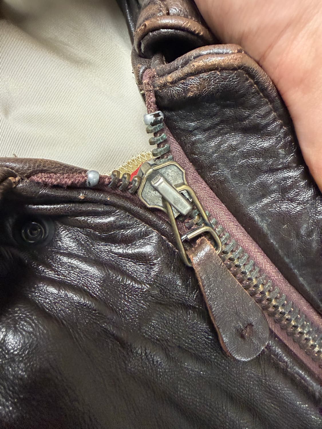 [XL] 80's USA 아비렉스 a-2 레더자켓 상품이미지2