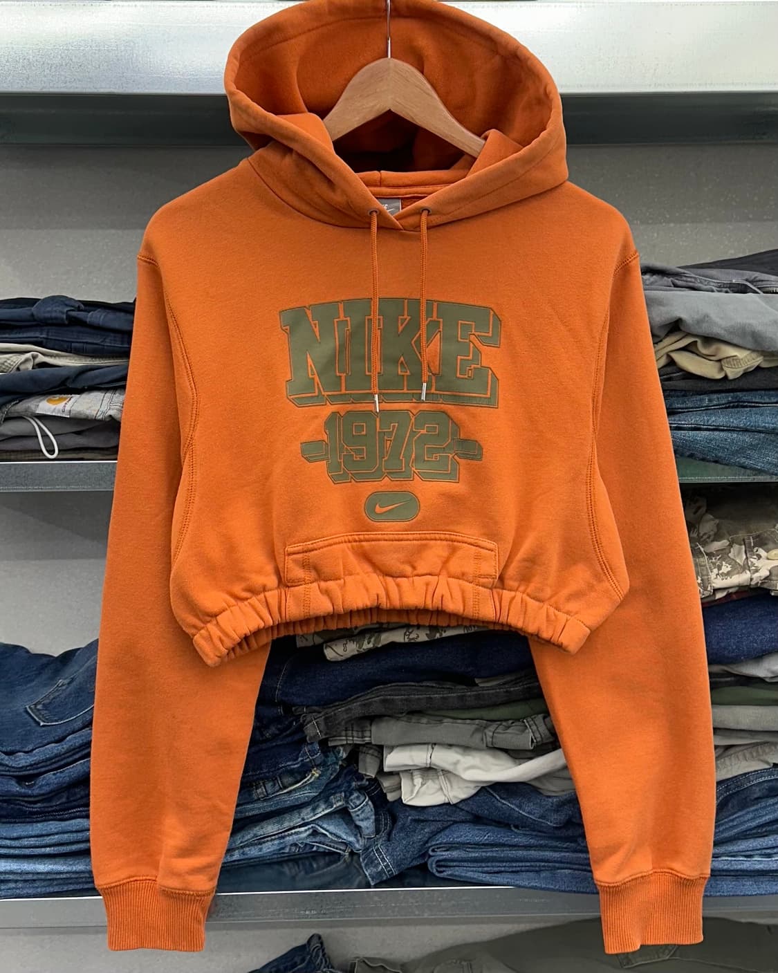 (WOMEN)나이키 크롭 후드-M1870 상품이미지2