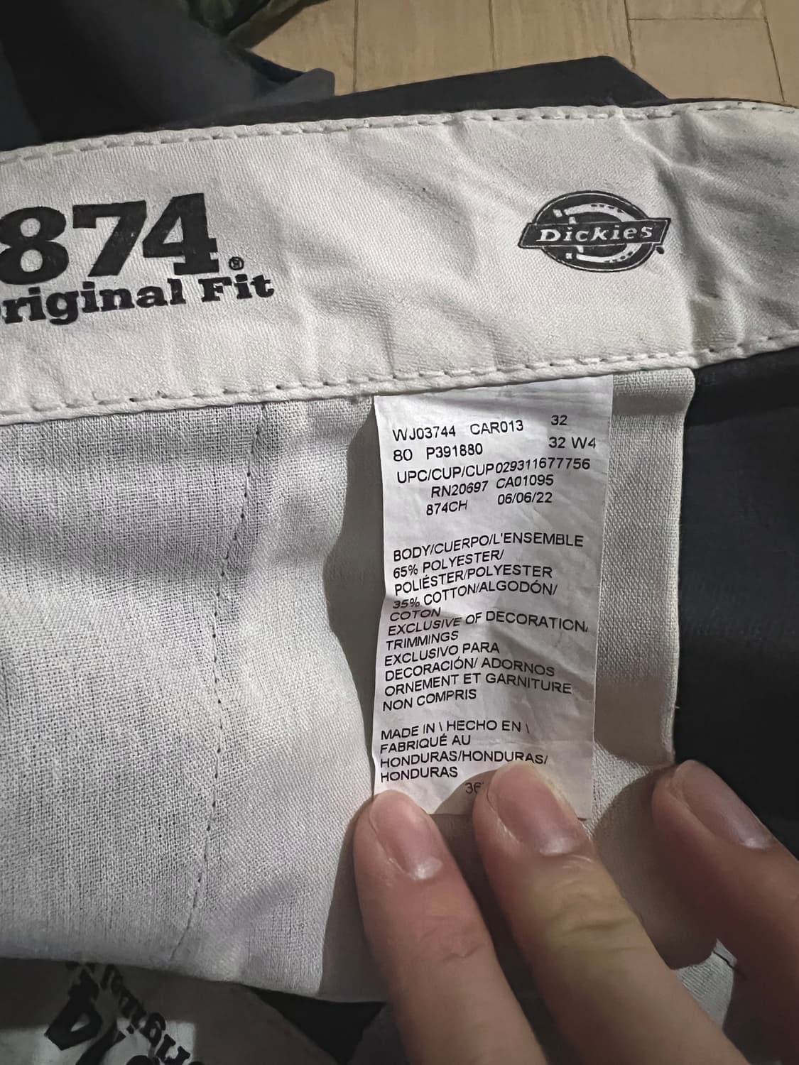 [Dickies] 디키즈874 HONDURAS made 36x32 상품이미지4
