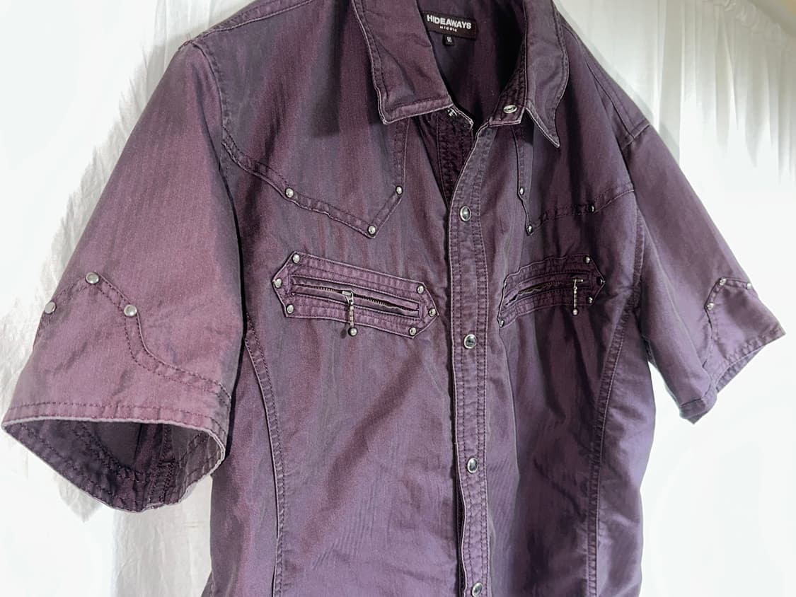 HIDEAWAYS 빈티지 반팔 셔츠 상품이미지1