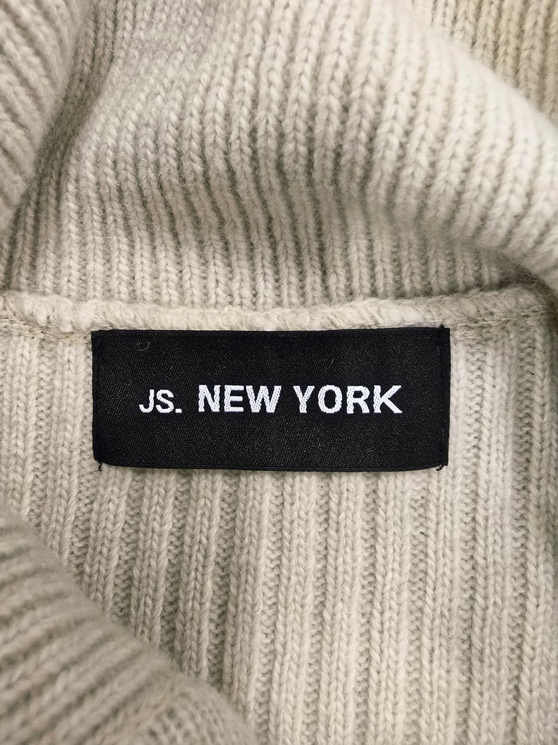 JS뉴욕 아이보리 카라넥 니트 조끼 상품이미지8