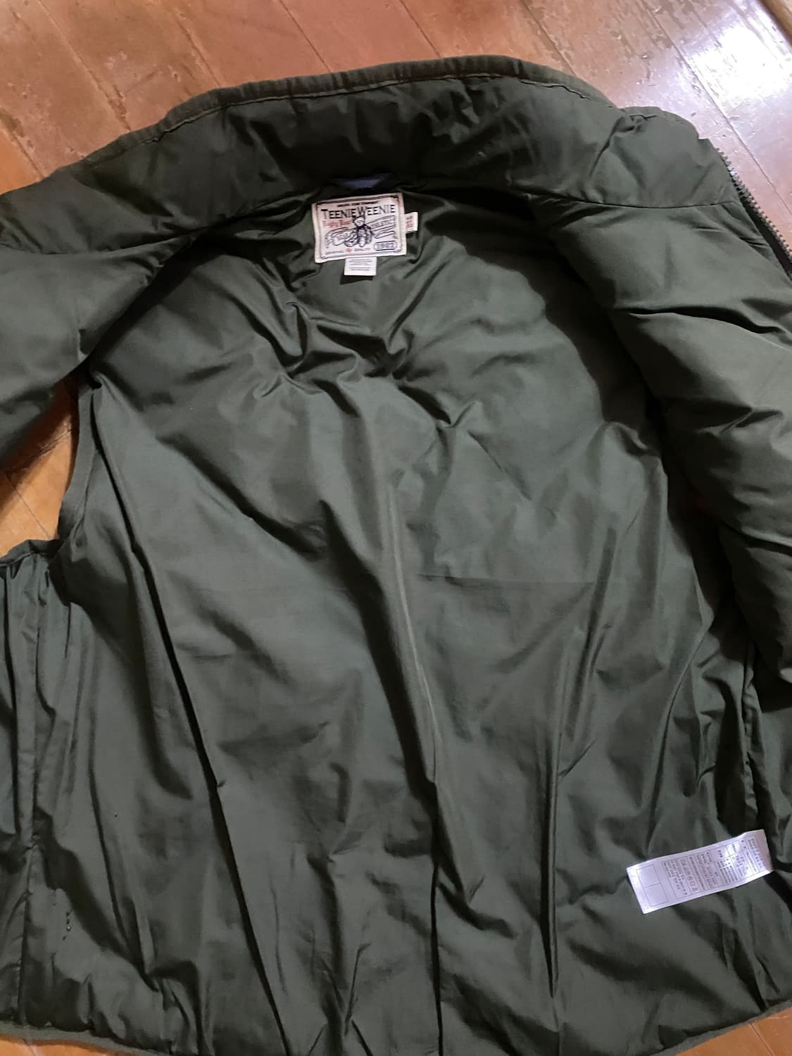 티니위니 올리브그린 퀼팅 조끼 XL (105) 상품이미지4