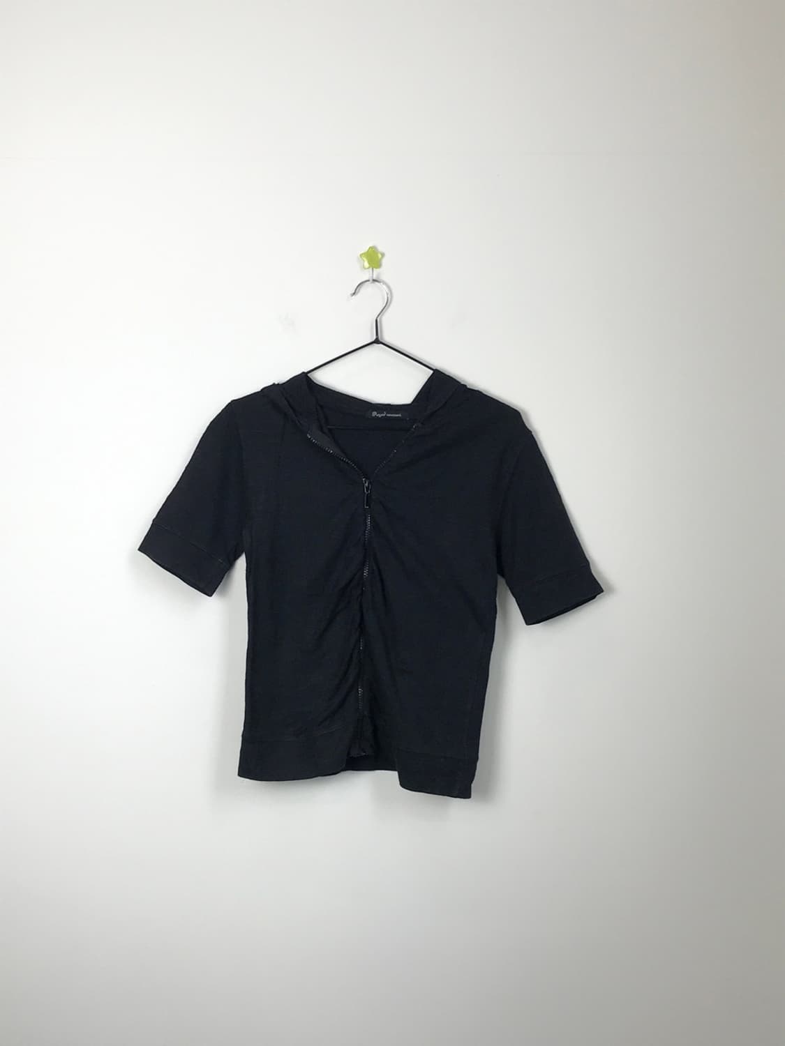 Jpn Y2k Black Zip Up Hoodies 상품이미지3