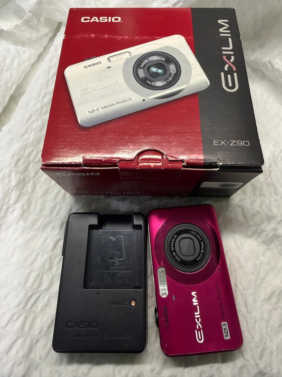 카시오 엑슬림 ex z90 핑크 상품이미지1