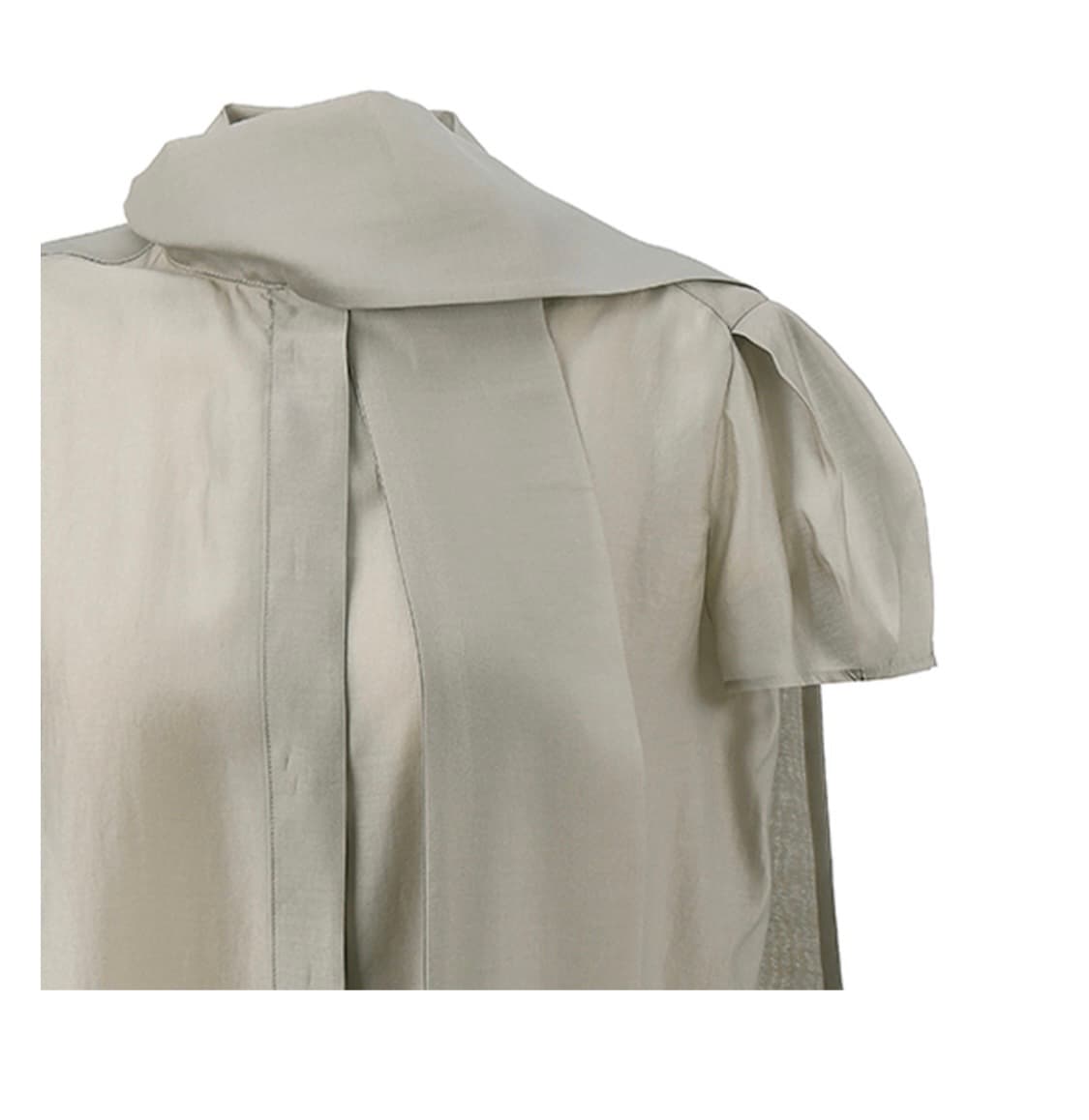 르네제이 OUR TIE BLOUSE - BLACK 상품이미지8