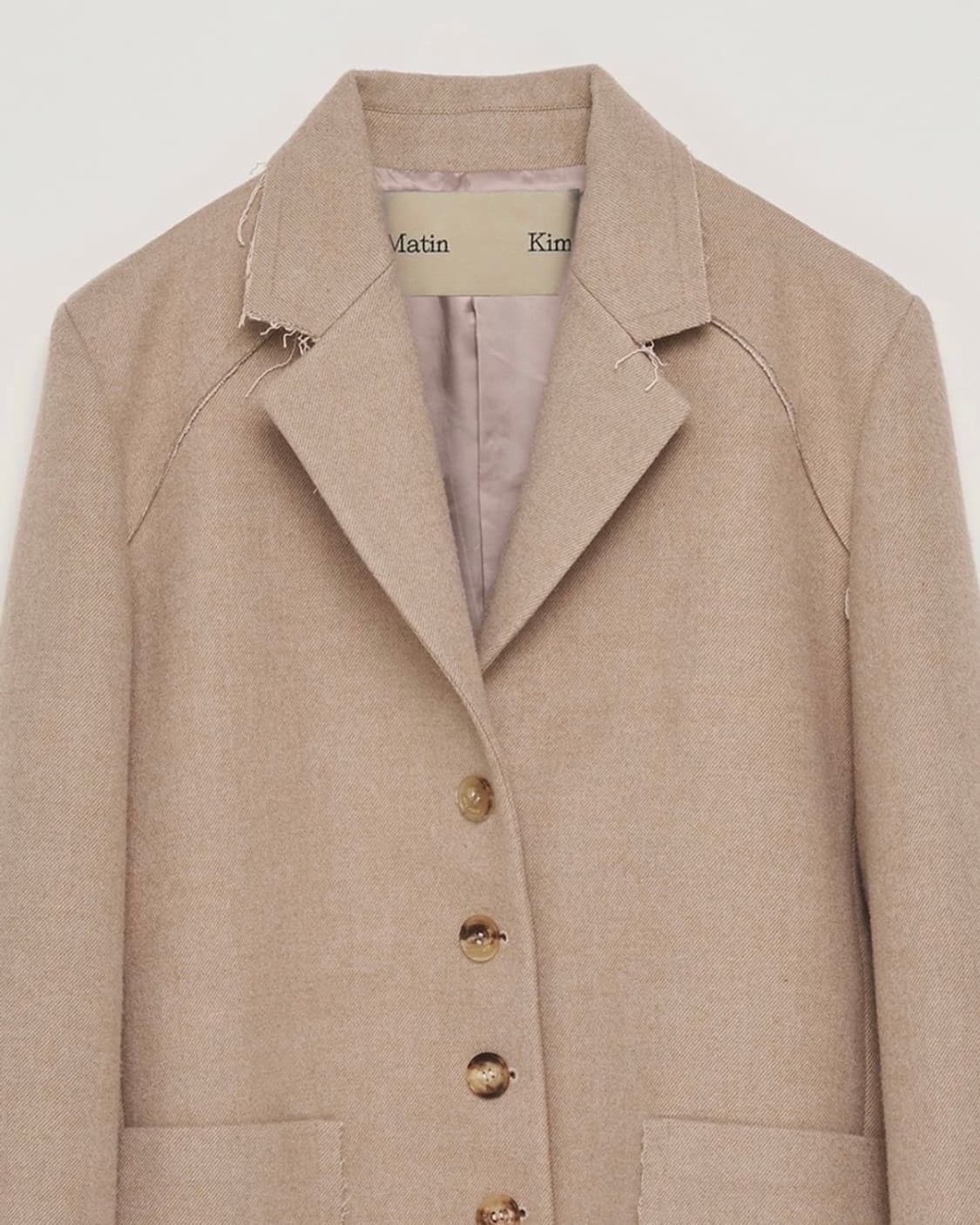 마뗑킴 울 자켓 베이지 상품이미지6