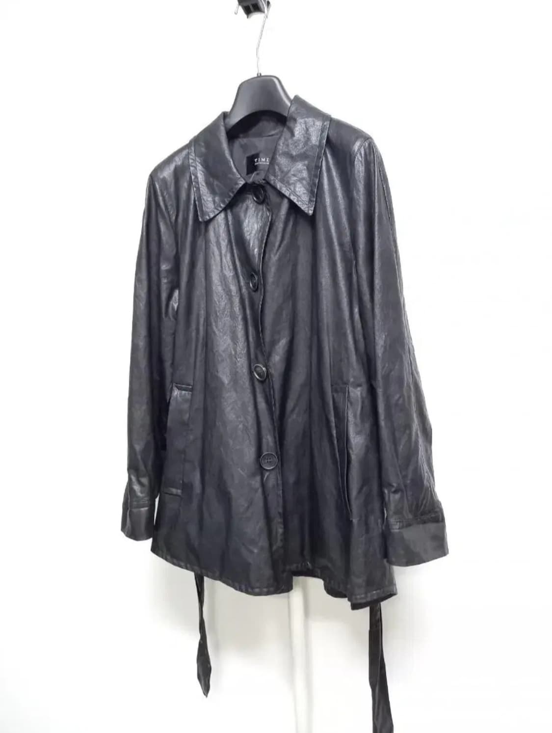 타임 TIME 춘추 페이크 레더 하프자켓 F 상품이미지3