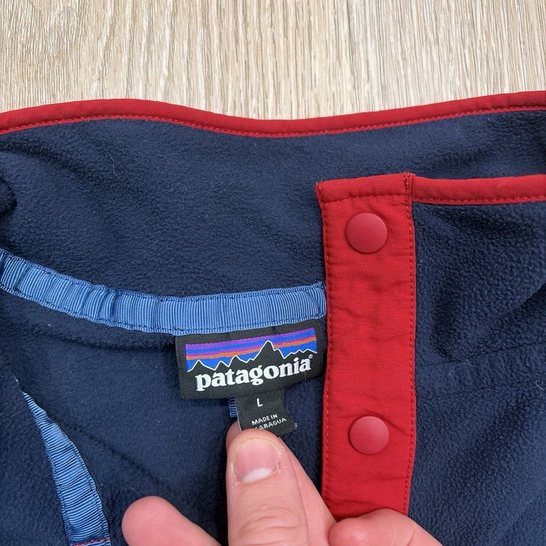 10s 니카라과 파타고니아 신칠라 스냅-T 네이비 상품이미지3
