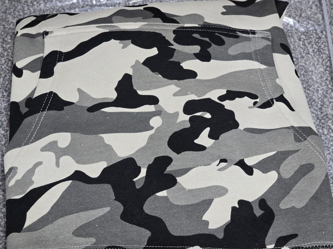 [M] REVENGE 리벤지 스노우 카모 후드 블랙 로고 상품이미지4