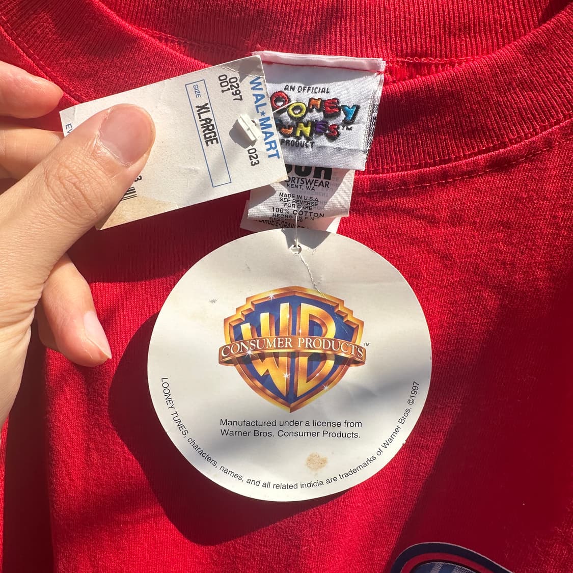 97 made in usa looney tunes taz t shirt 상품이미지5