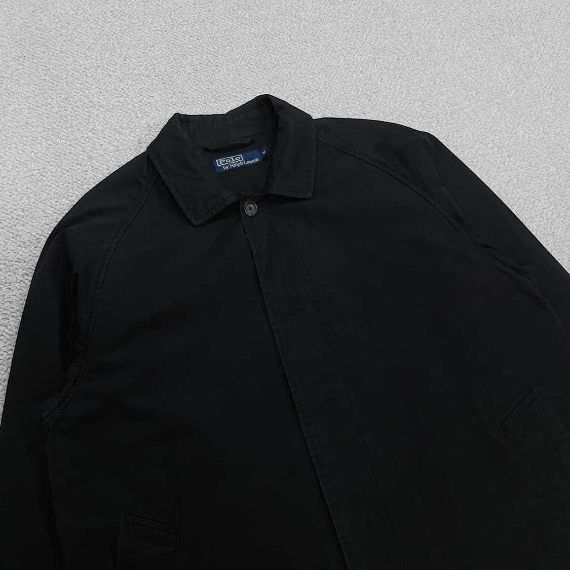 폴로 랄프로렌 코튼 발마칸 코트 자켓 블랙 상품이미지2