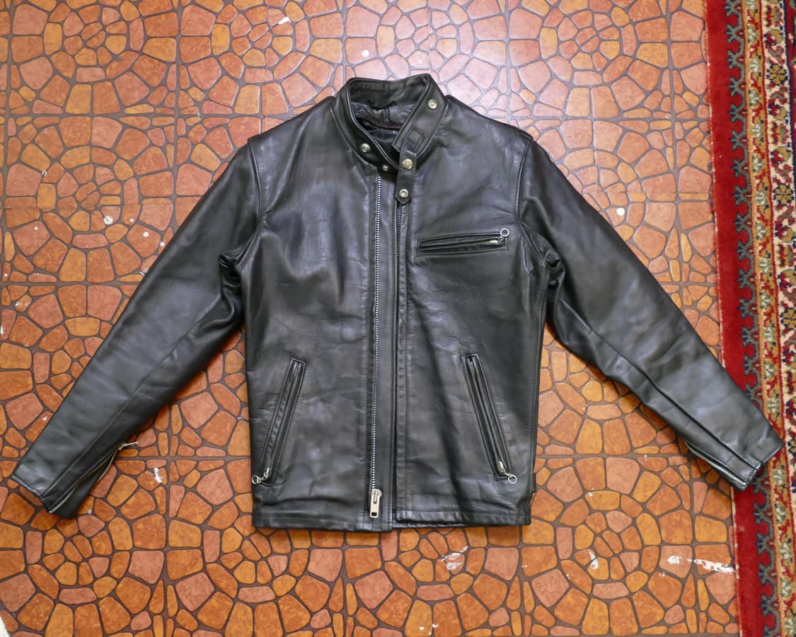 [M ]쇼트 Schott USA 빈티지 싱글 라이더 가죽자켓 상품이미지2