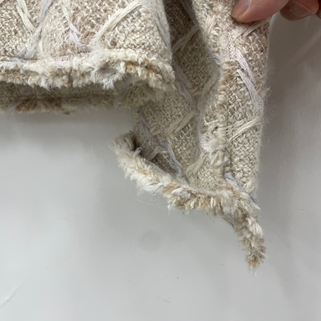 재팬 빈티지 트위드 자켓 아이보리 상품이미지6