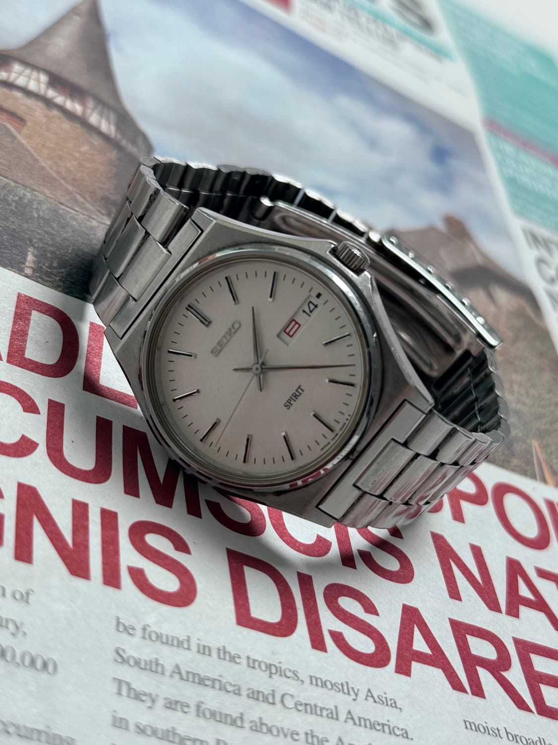Seiko 세이코 쿼츠 SPRIT 스노우 플레이크 Day-Date 199 상품이미지5