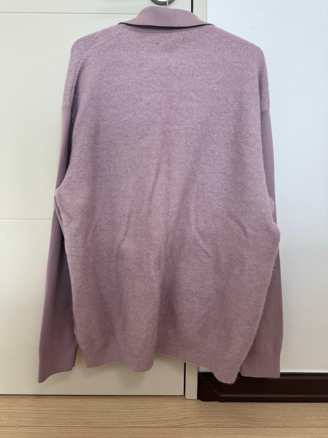 코스 오픈 카라 니트 더스트 핑크(M) 상품이미지2