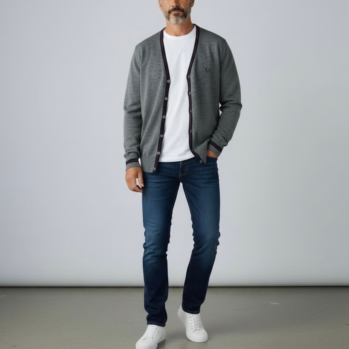 [S] Fredperry 프레드페리 울 니트 가디건 상품이미지3