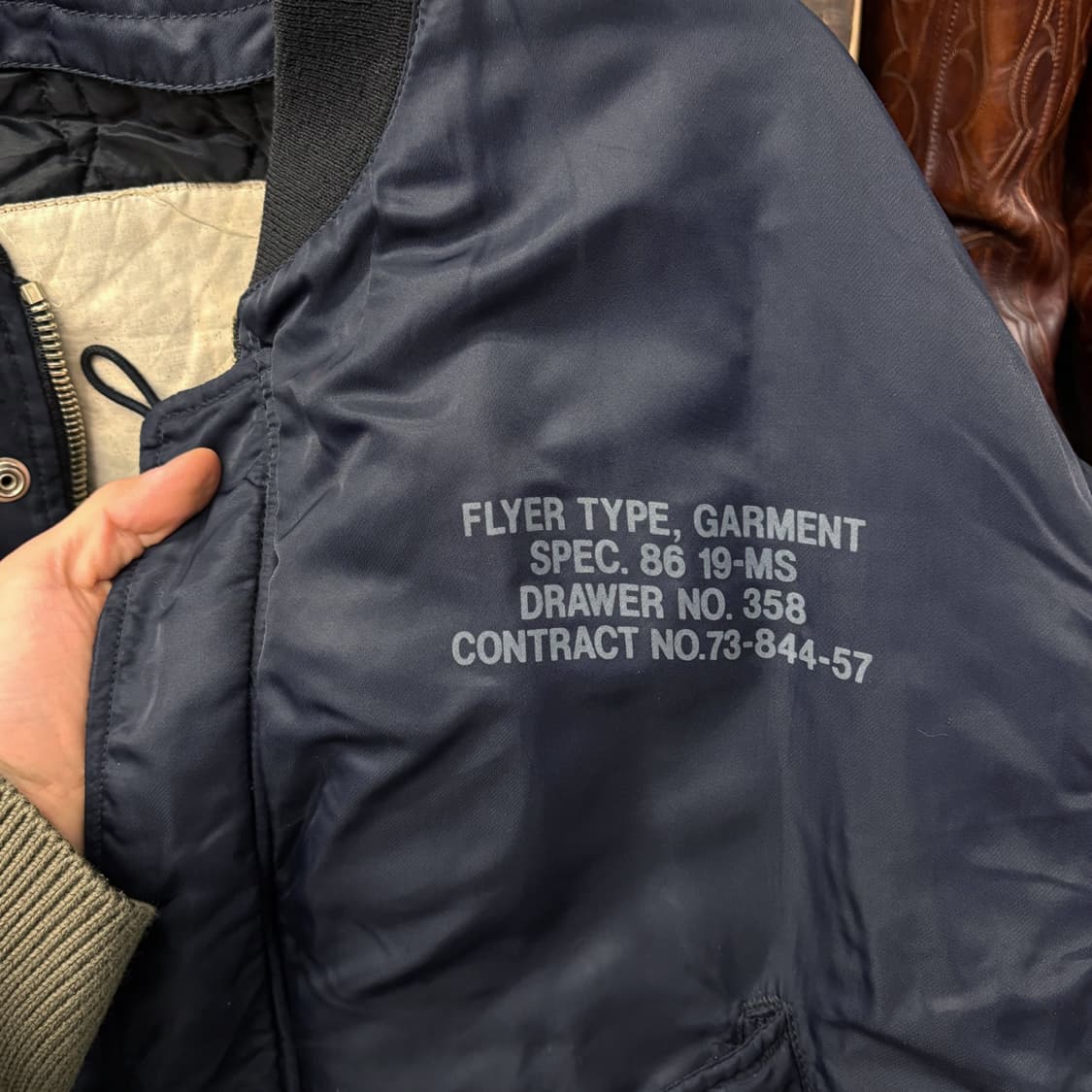 Schott 쇼트 MA-1 플라이트 자켓 윈드가드 N483 상품이미지5