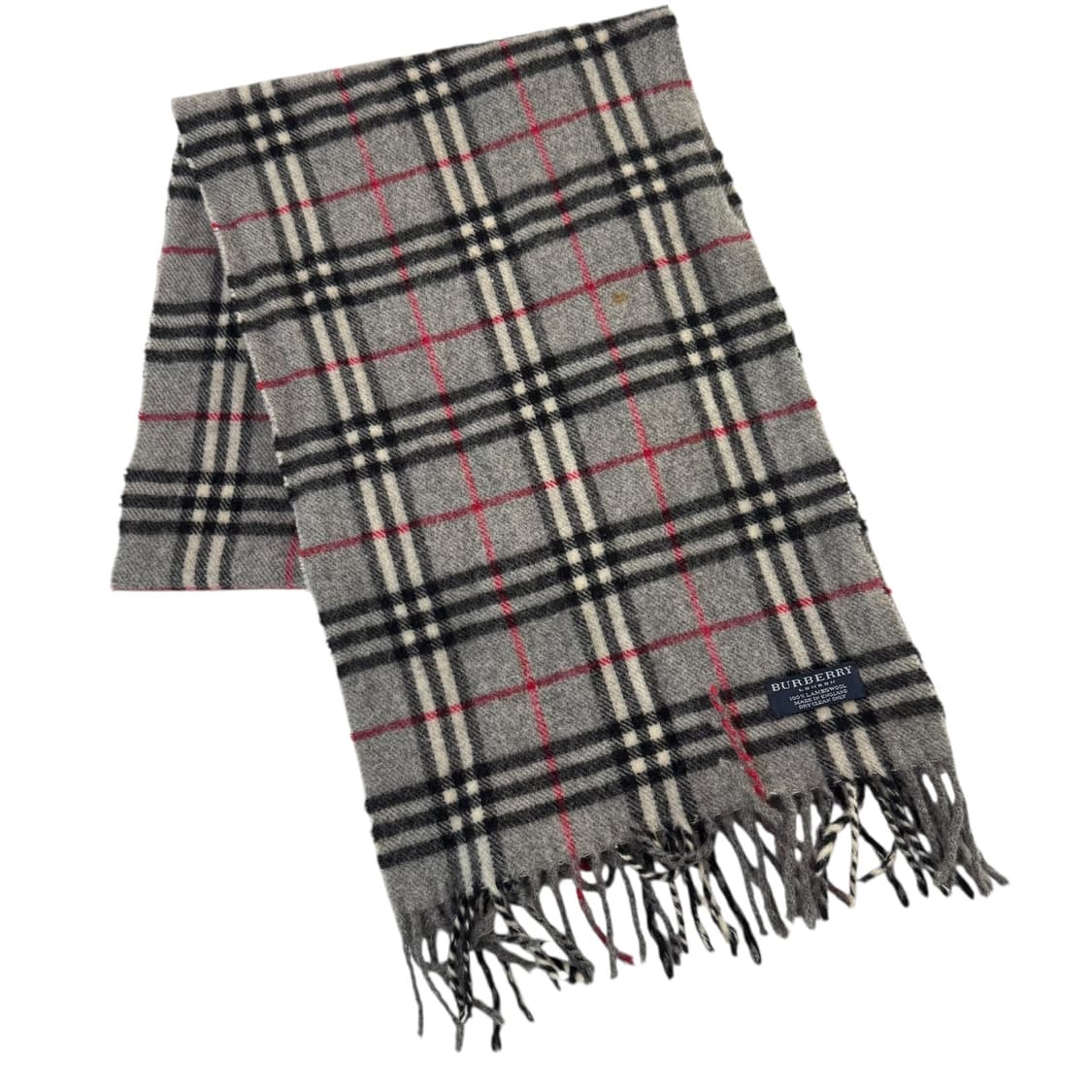 정품 버버리 노바체크 그레이 머플러 상품이미지2