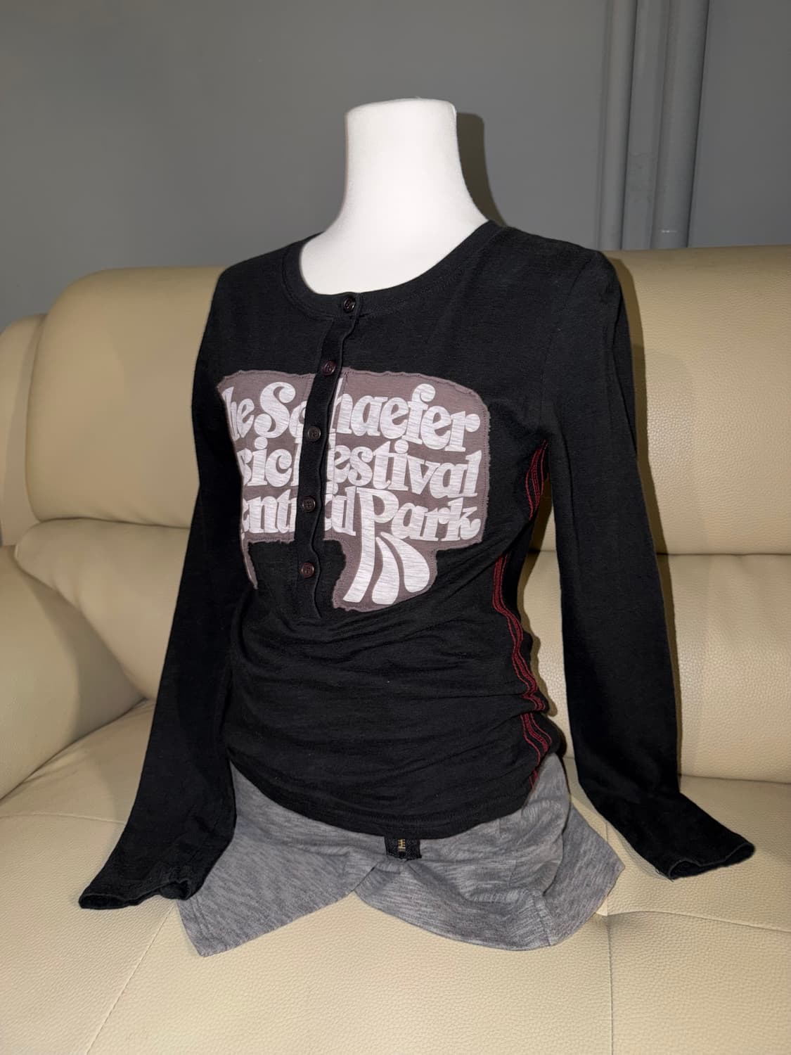 button-up patch detail long sleeve 상품이미지1