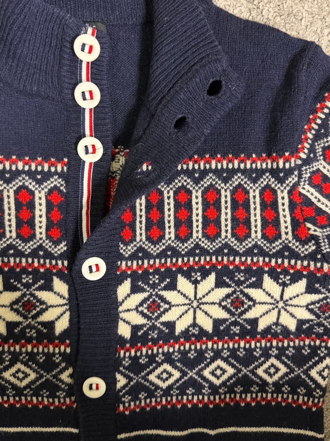 Beams Heart 빔즈하트 노르딕 니트 가디건 상품이미지7