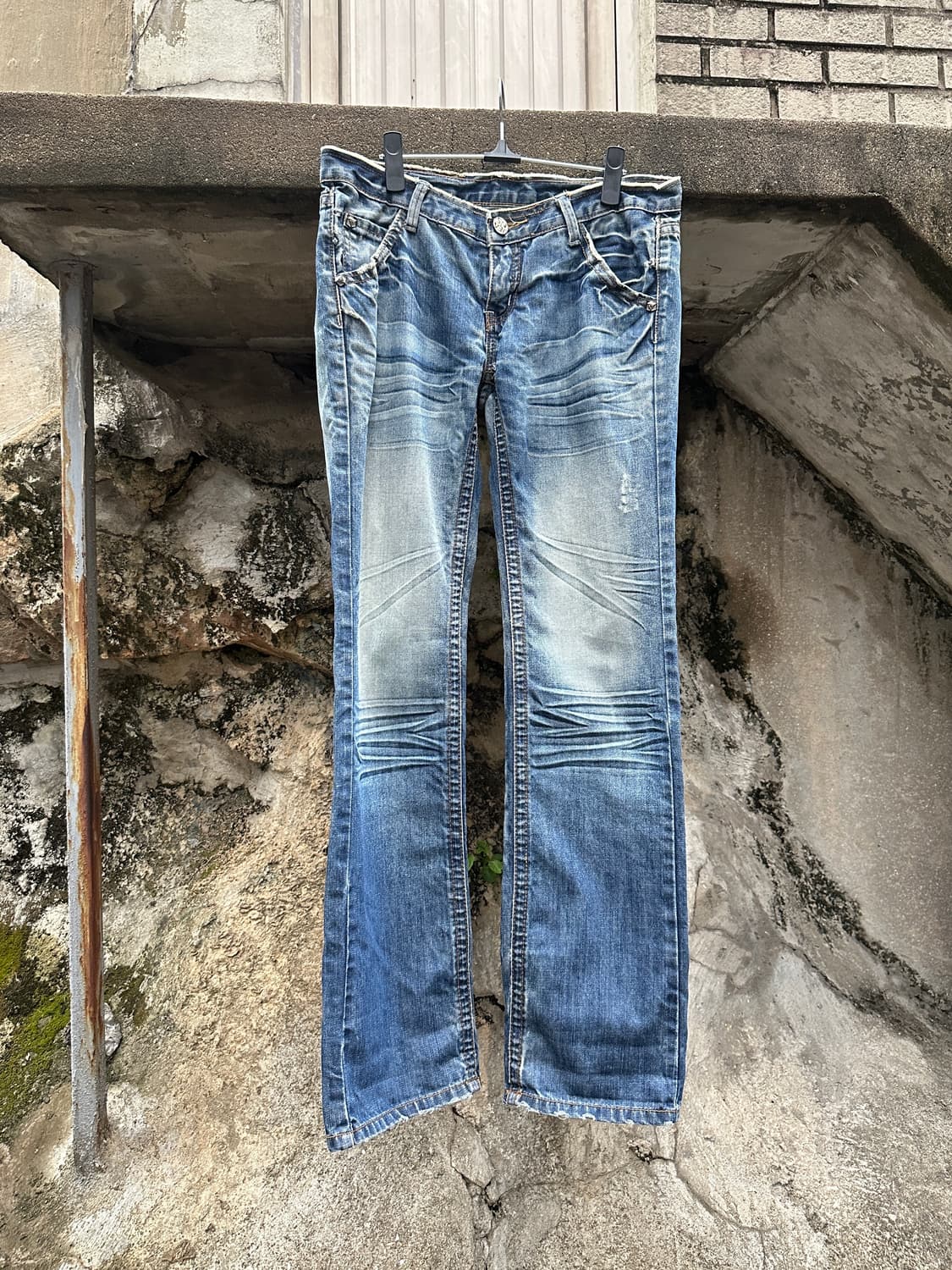 Stud point washing damage jeans  상품이미지4