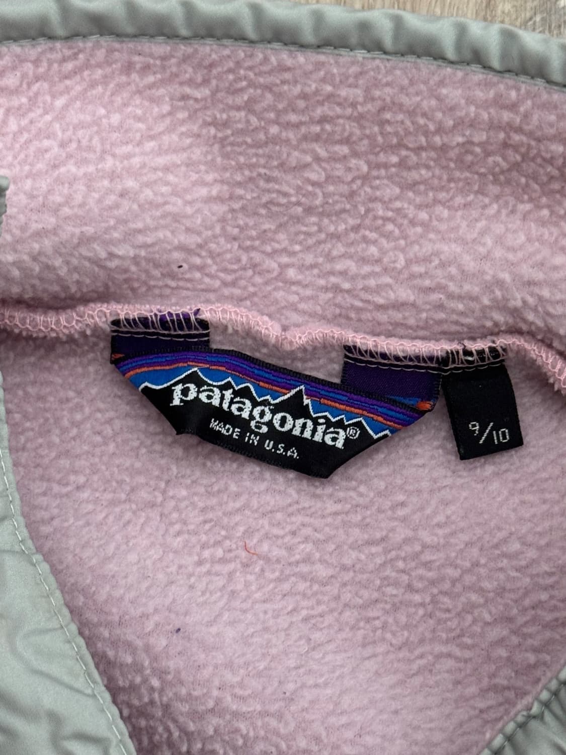 90s 빈티지 파타고니아 신칠라 스냅-T 라일락/회색 USA 상품이미지4