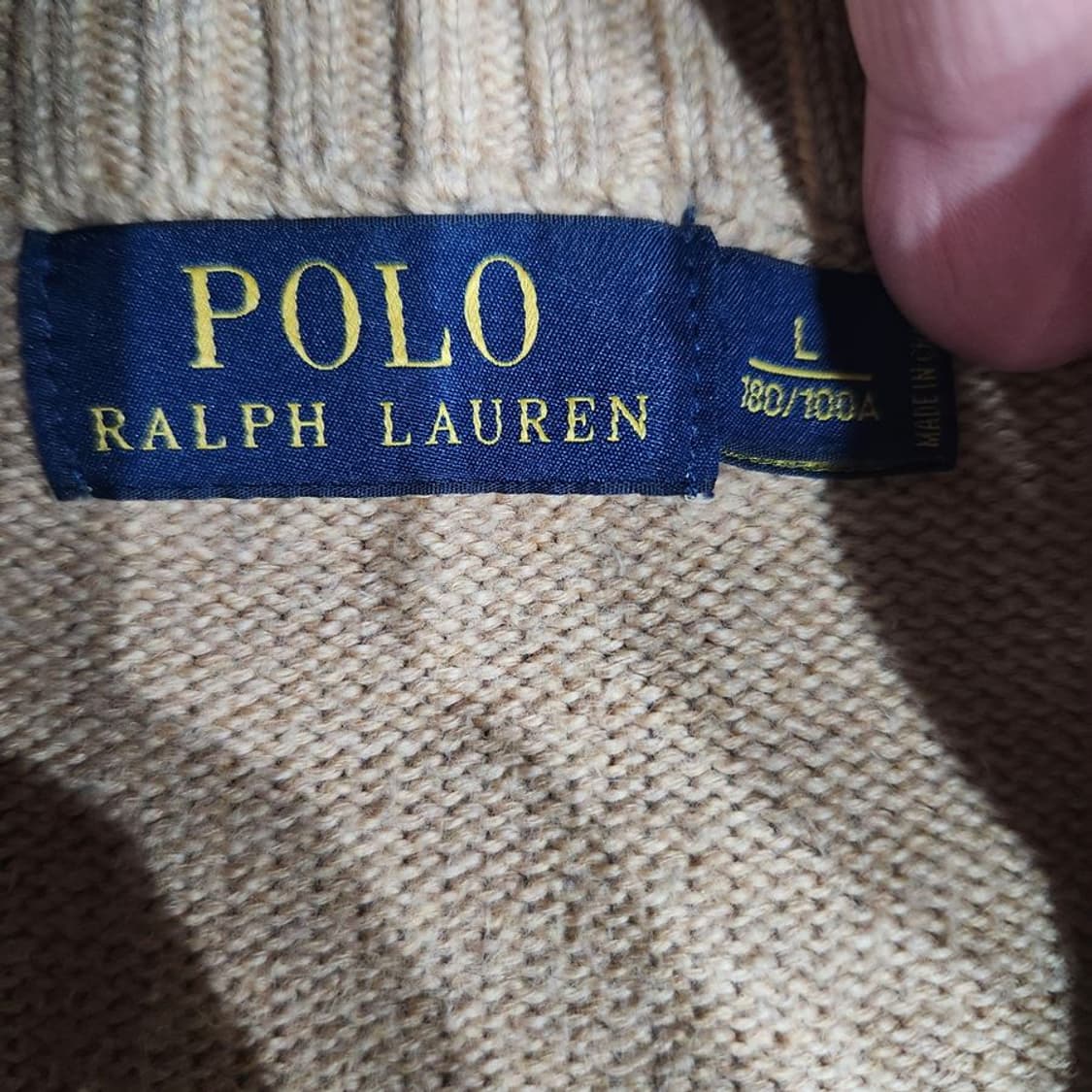 [남L]폴로랄프로렌 하프버튼 코튼 니트[Y63-047] 상품이미지8