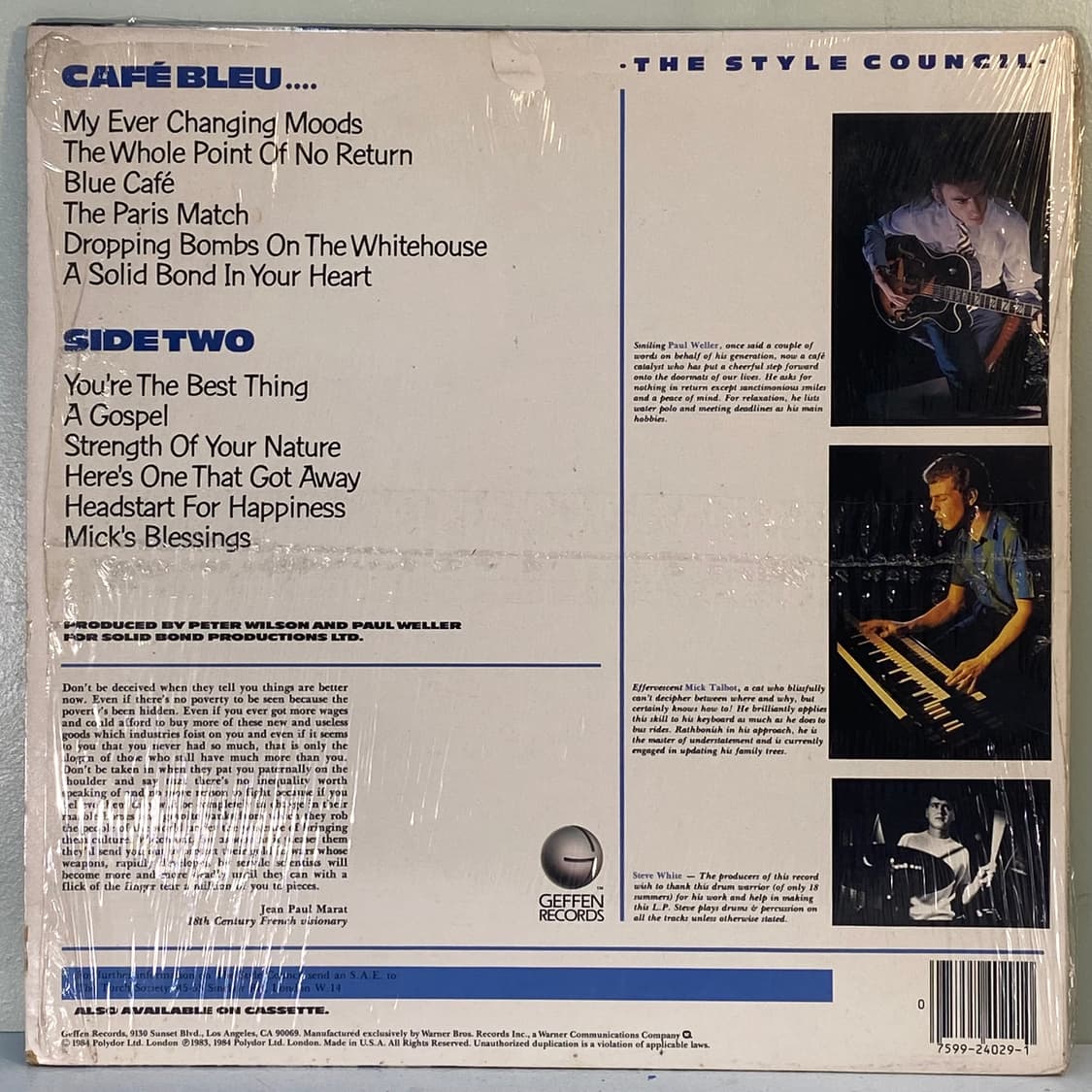 (수입중고LP-팝록) The Style Council -My Ever 상품이미지2