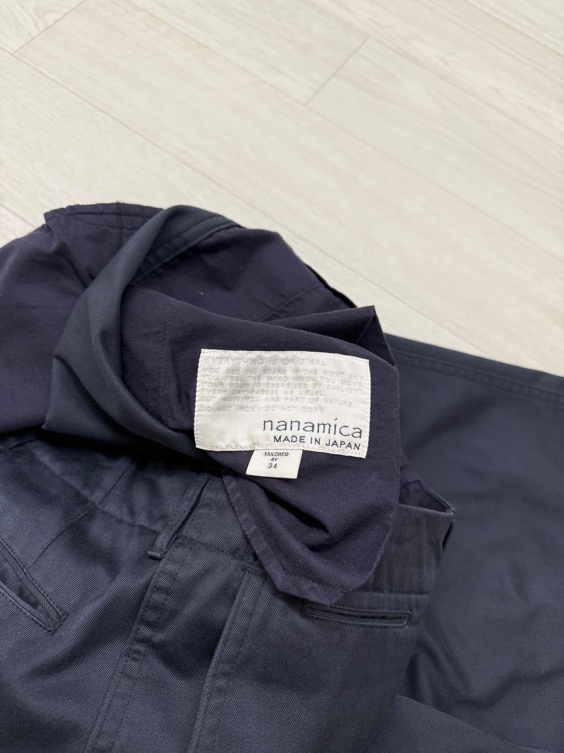[L,34]나나미카 네이비 치노 셋업 상품이미지6