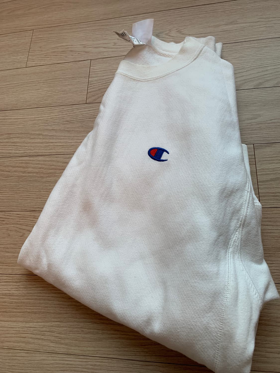 챔피온 리버스 위브 맨투맨 흰색 M 상품이미지3