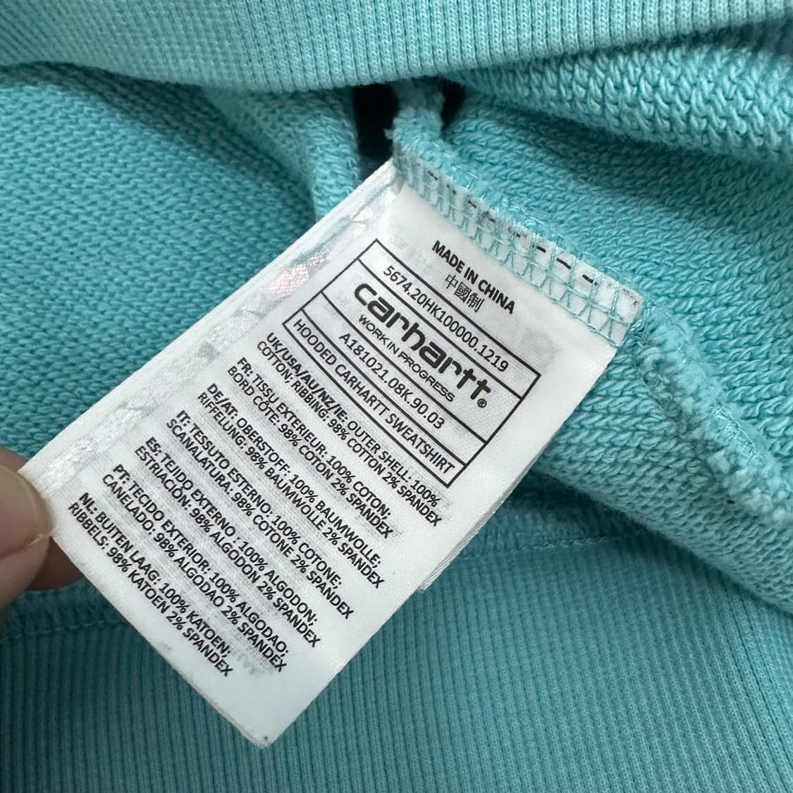 칼하트 WIP 후드티 L 상품이미지9