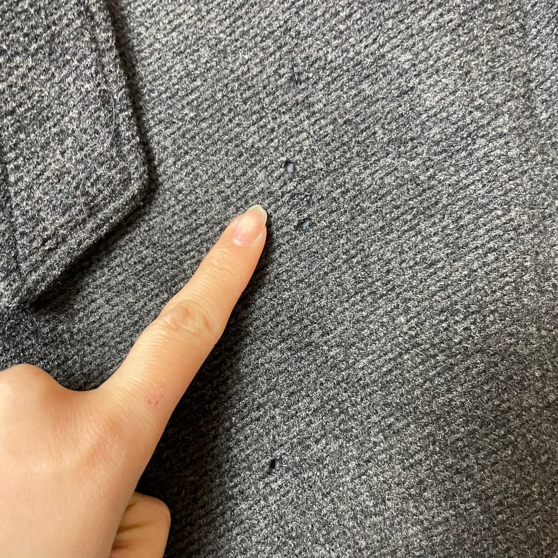 빌트모어 그레이 퍼카라 울 롱코트 105 상품이미지6