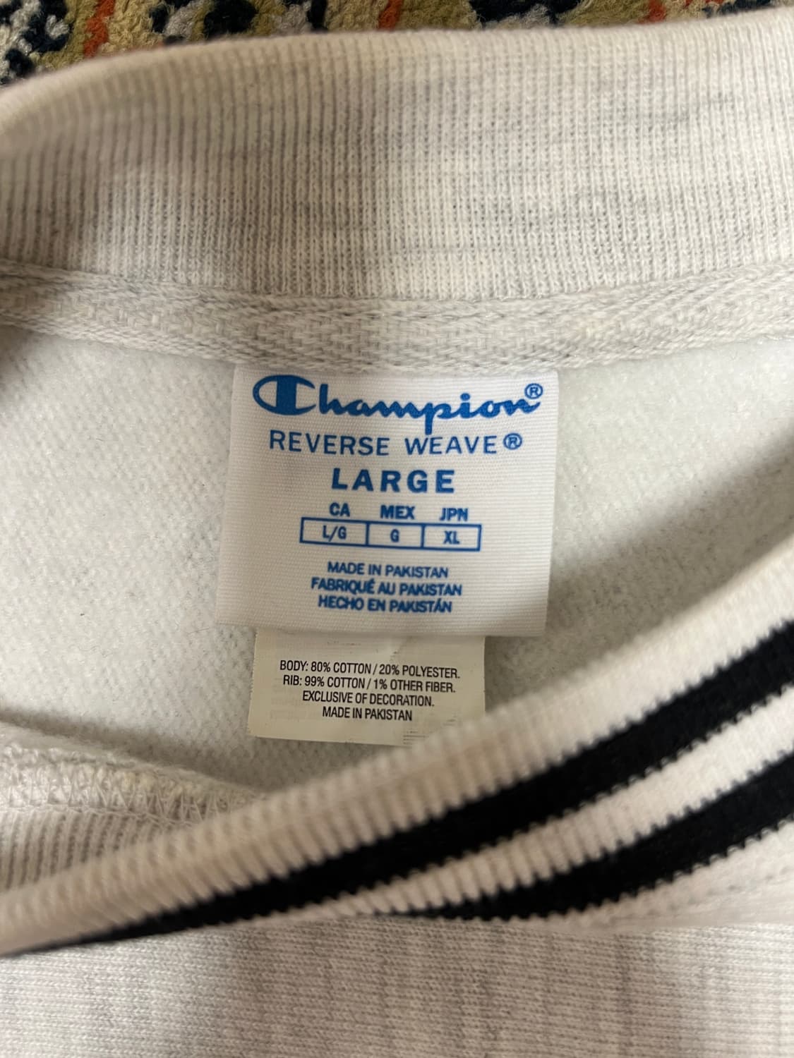 [L] 챔피온 리버스위브 MIT 오트밀 맨투맨 상품이미지4