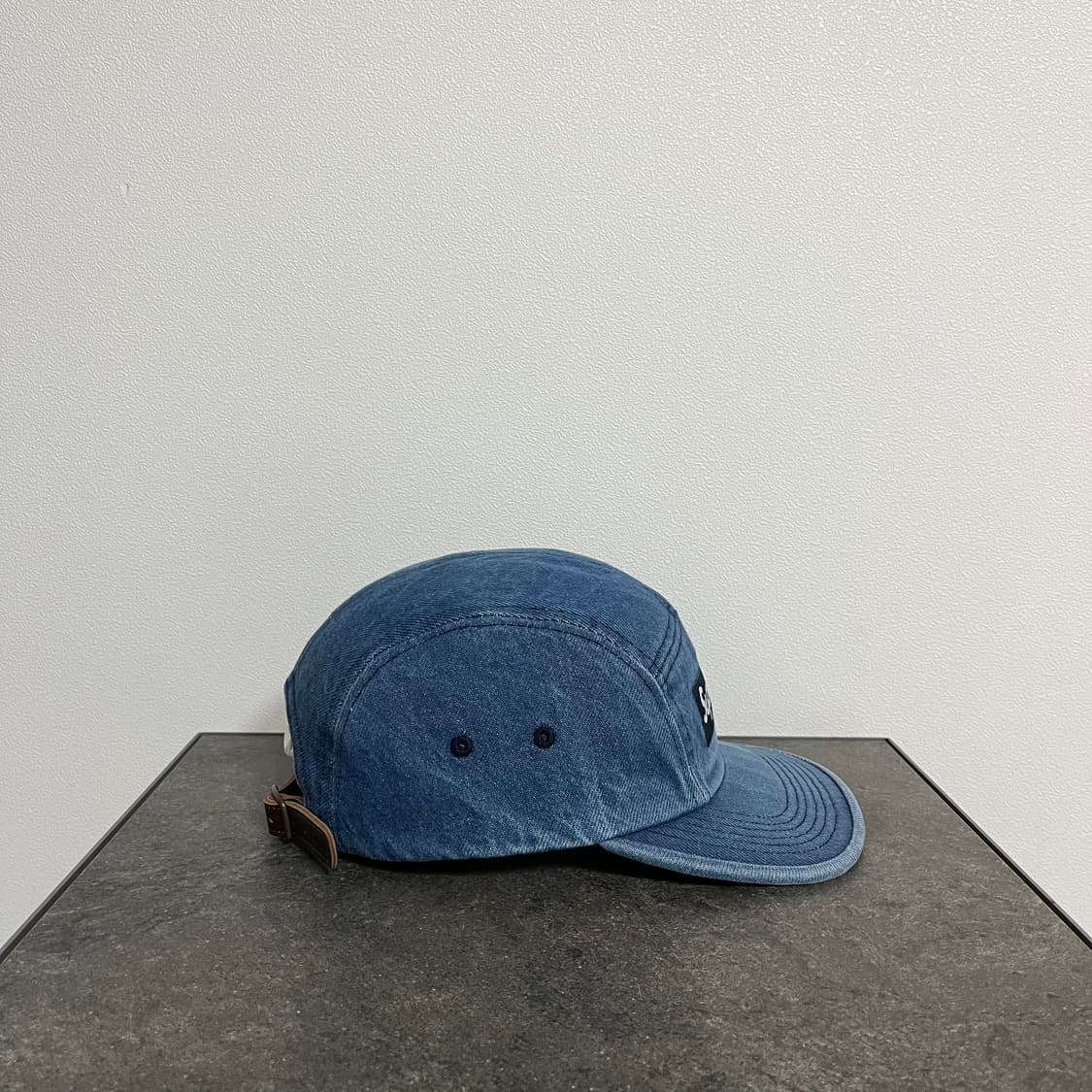 슈프림 워시드 데님 박스로고 캠프캡 모자 상품이미지3